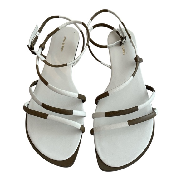 Tory Burch Split Mignon Strappy Flat Sandals - Picture 1 of 8